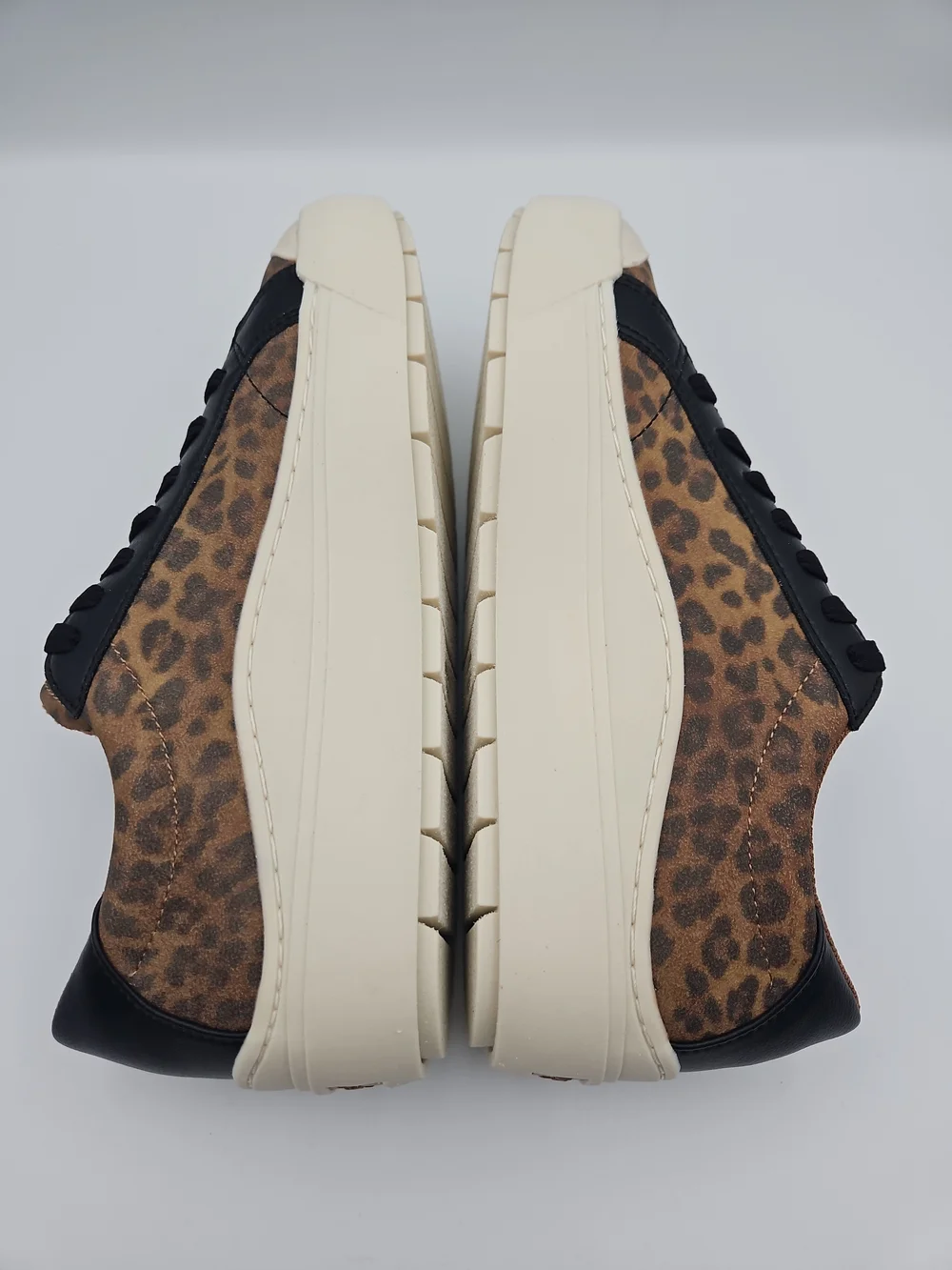 Dr. Scholl's Leopard Print Platform Sneakers - Brown/Black
